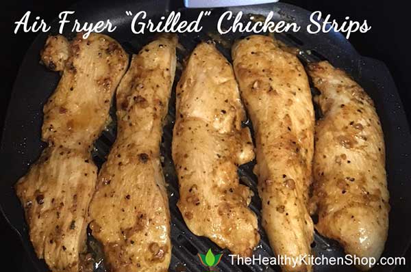 Air Fryer Grilled Chicken Strips from The Air Fryer Bible