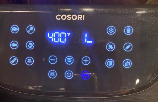 Cosori Air Fryer Control Panel