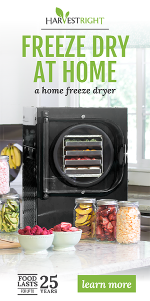 Click here to buy now or learn more about the Harvest Right Home Freeze Dryer