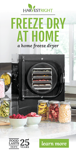 Click to go to Harvest Right and learn more about freeze drying at home.